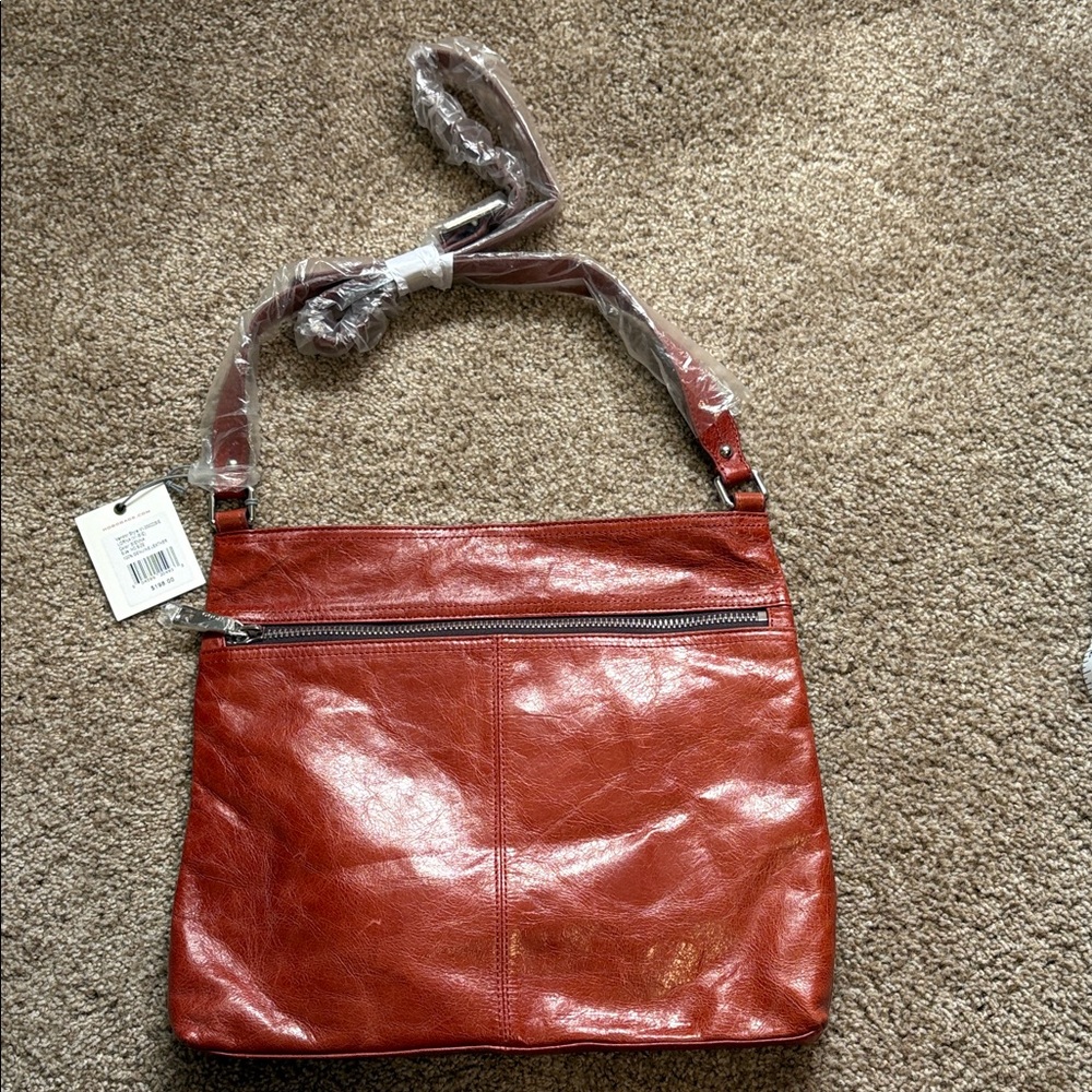HOBO Warm Brown Leather Lorna Shoulder Bag